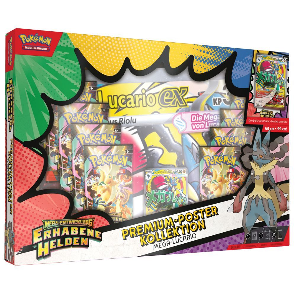 POKÉMON Sammelkarte Lucario Premium-Poster-Kollektion Pokemon Sammel-Karten deutsch