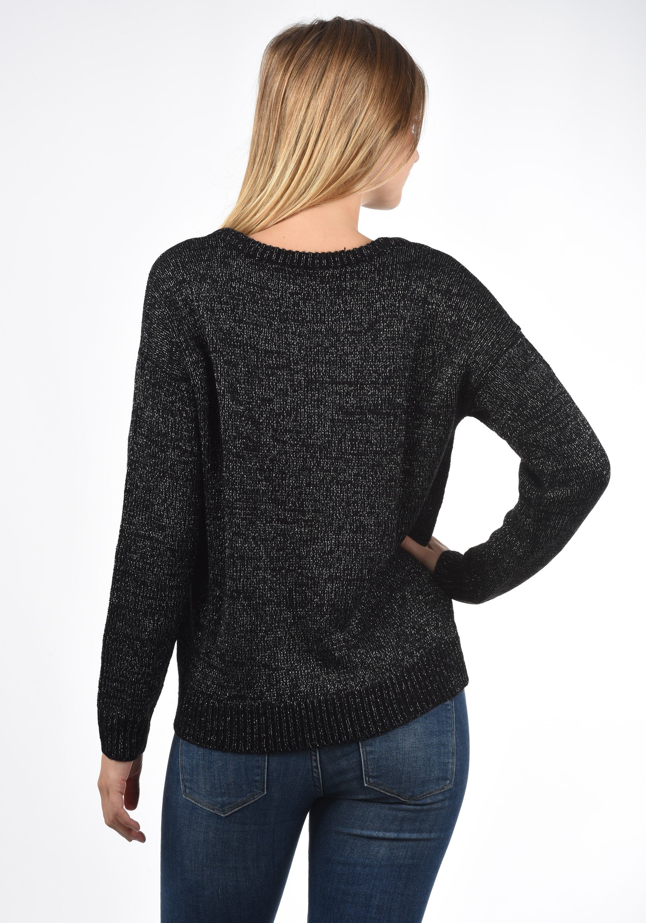 Vero Moda Strickpullover Glitta Strickpullover mit Glitzer-Effekt