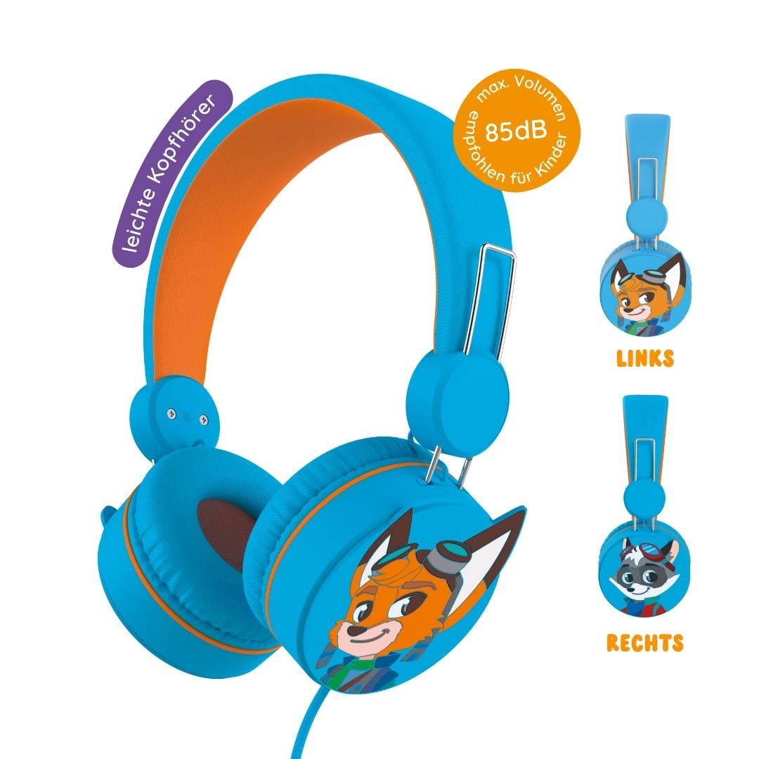 (Kids Edurino 85dB Kinder Max. Kinderkopfhörer Kinder-Kopfhörer (85dB) SafeAudio ab Jahren 4 LernOhren Volumen Edurino