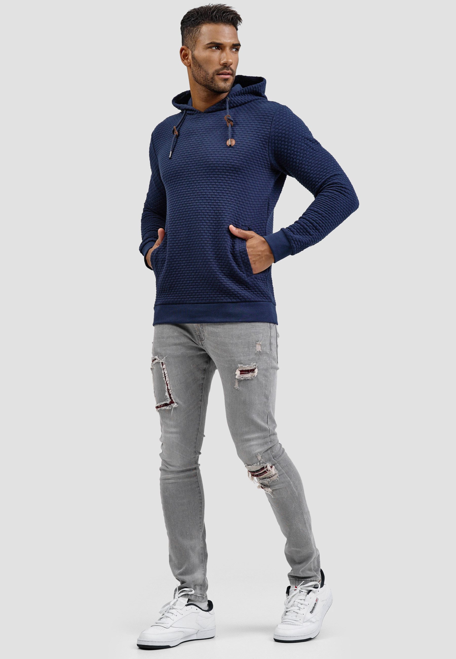 Indicode Hoodie Herren York Sweatshirt Kapuze Herrenhoodie