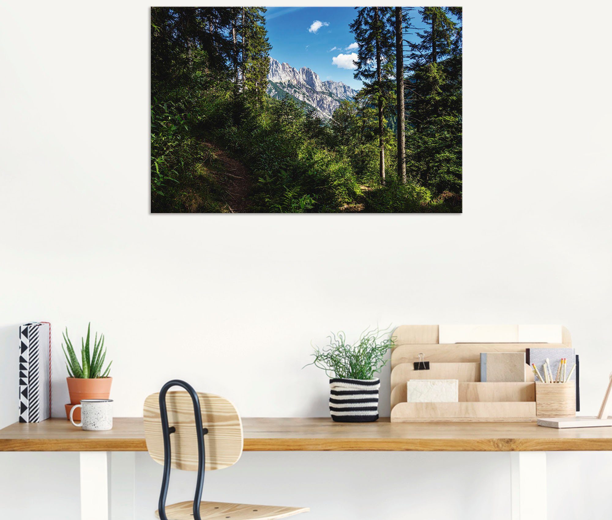 Artland Wandbild »Landschaft im Klausbachtal«, Waldbilder (1 Stück), in vielen Größen & Produktarten - Alubild / Outdoorbild für den Außenbereich, Leinwandbild, Poster, Wandaufkleber / Wandtattoo auch für Badezimmer geeignet-kaufen