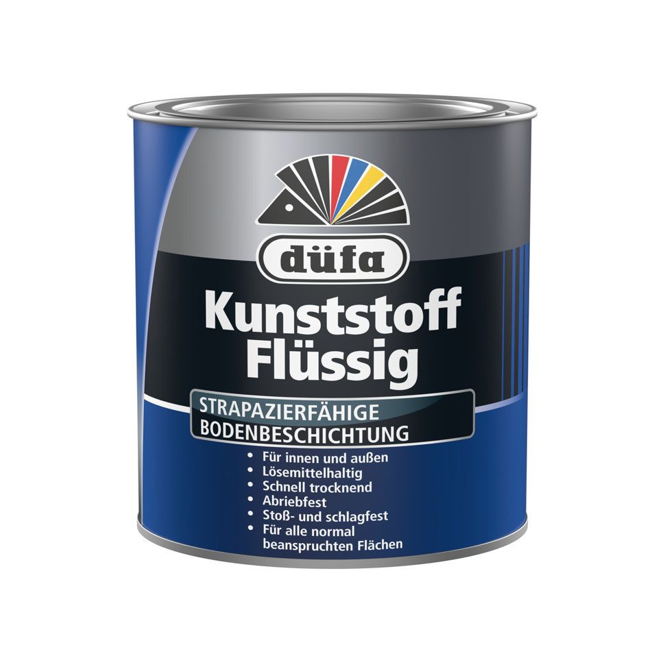 düfa Acryl-Flüssigkunststoff Kunststoff Flüssig Grau 750 ml Flüssigkunststoff Matt, schützt den Untergrund vor Nässe und Feuchtigkeit