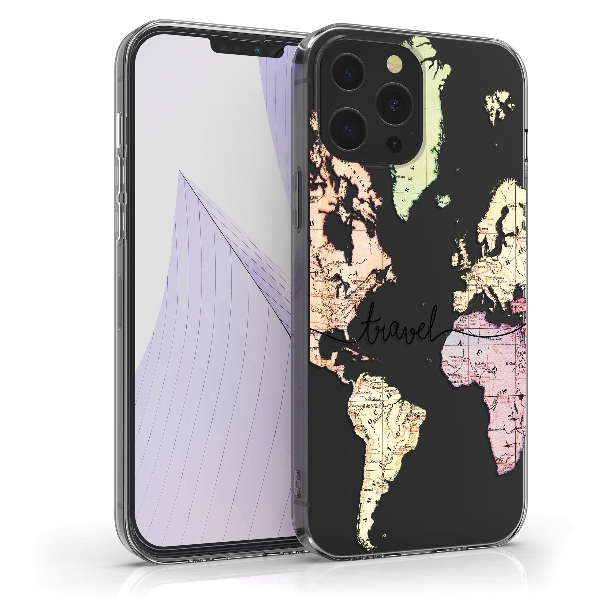 kwmobile Handyhülle Case für Apple iPhone 13 Pro Max, Hülle Silikon transparent - Silikonhülle