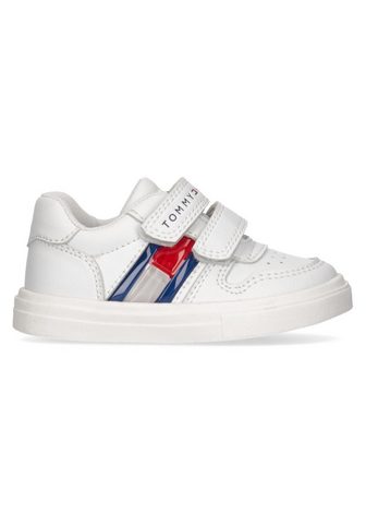 Tommy Hilfiger »FLAG LOW CUT VELCRO Sneaker WHITE« Sn...