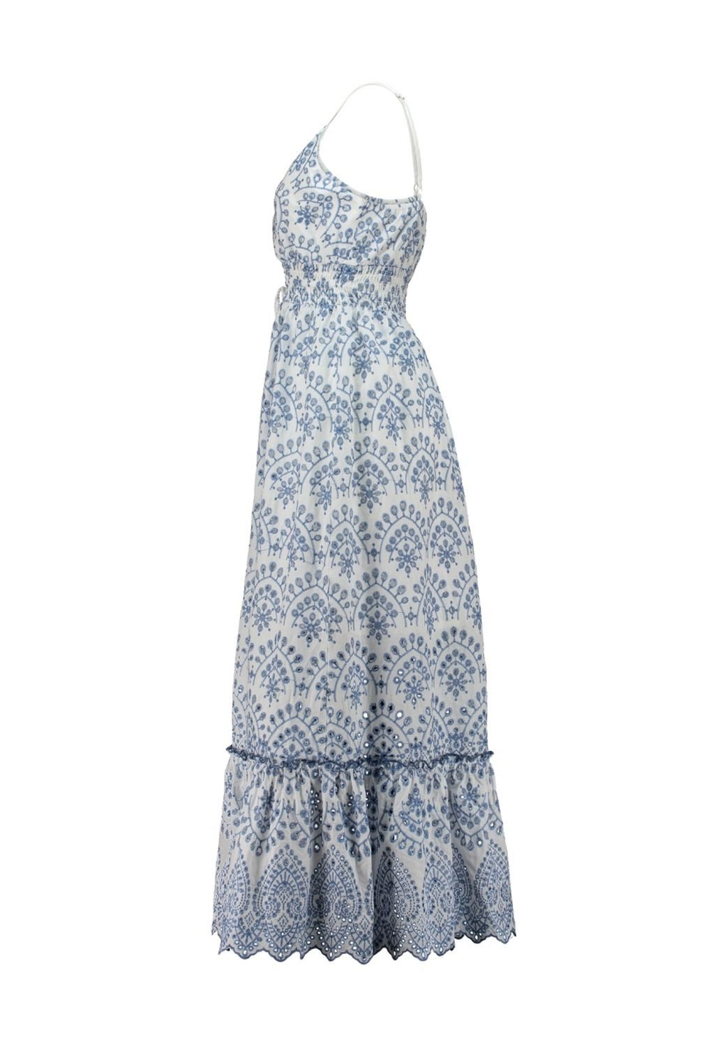 HaILY’S Sommerkleid Haily`s Sommerkleid mit Stickerei Falena Weiß Blau günstig online kaufen