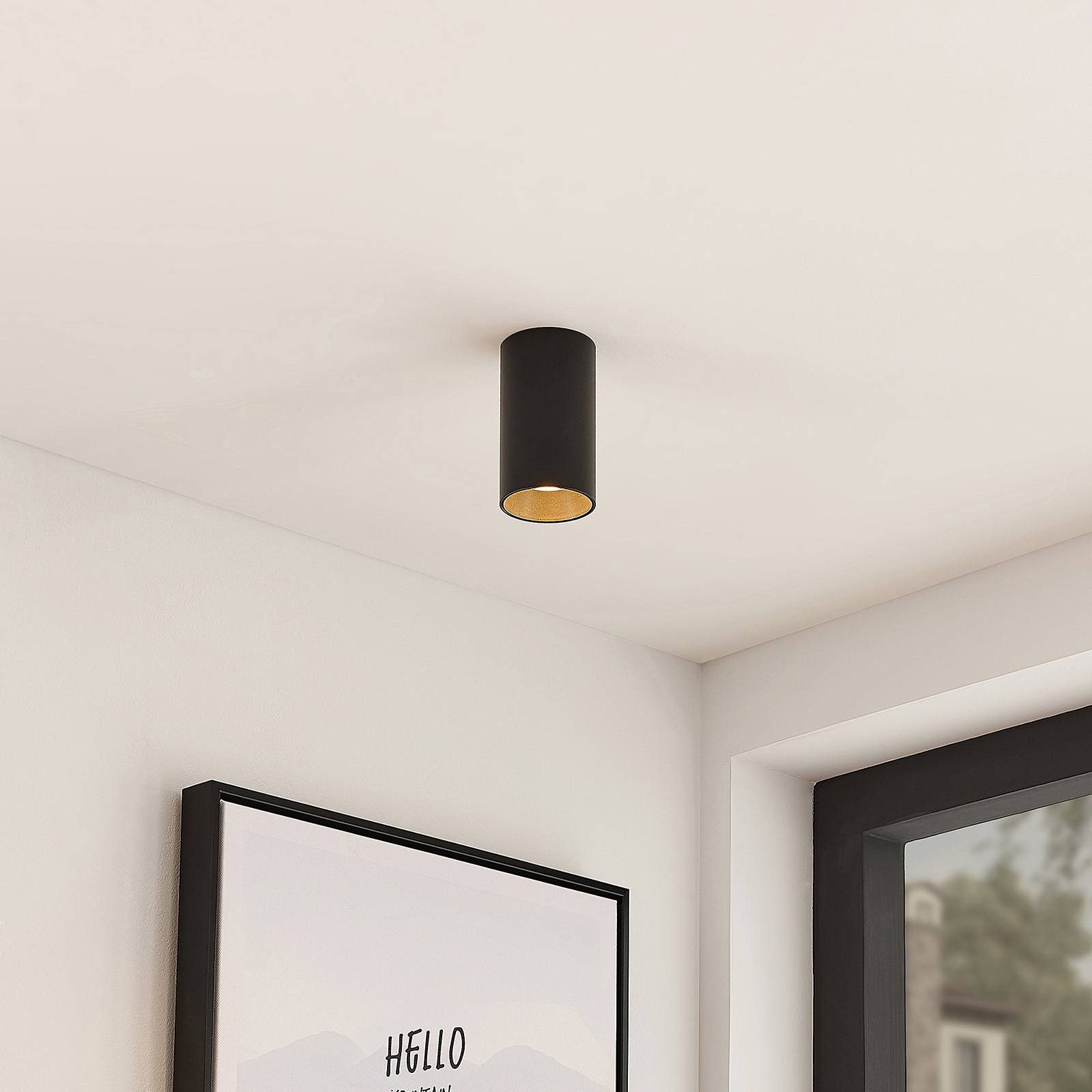 Arcchio Deckenleuchten Brinja, Metall, Schwarz IP20, 1 x 10 W LED