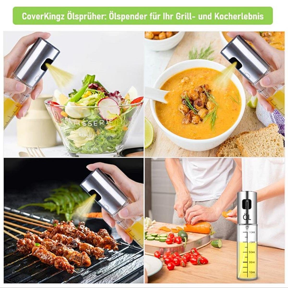 CoverKingz Ölspender Ölsprüher für Speiseöl Öl Sprühflasche Ölzerstäuber Oil Sprayer