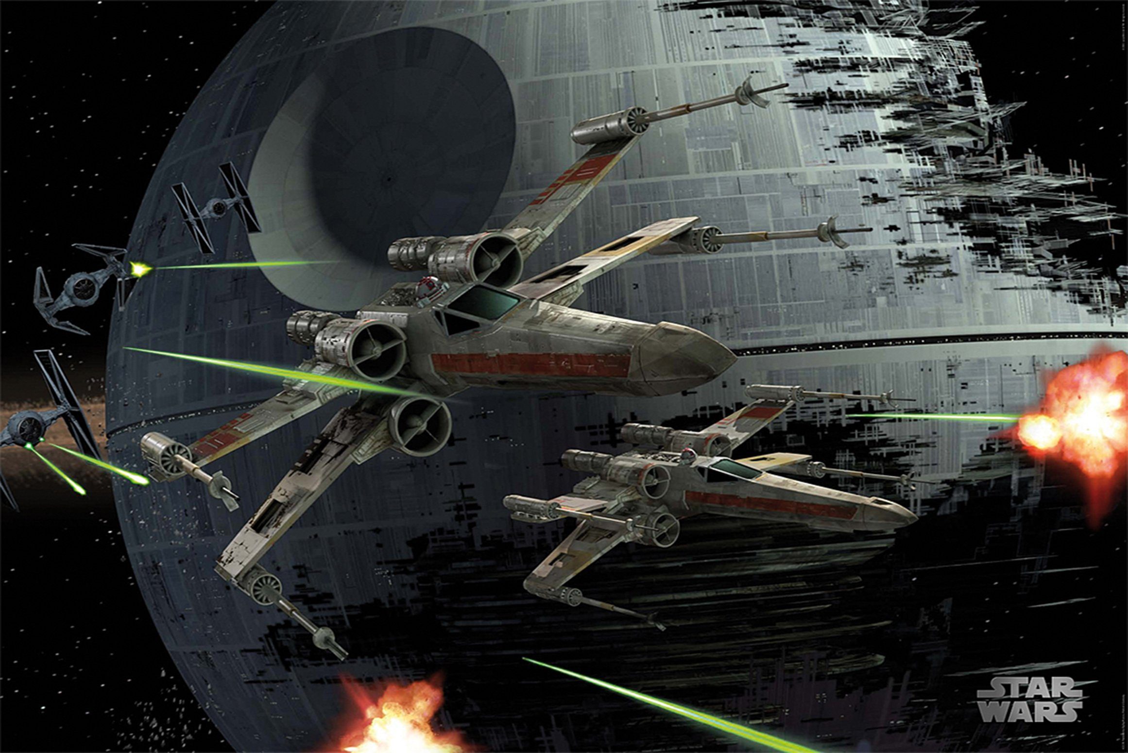 Star Wars Poster Star Wars Poster XWings Space Battle 91,5 x 61 cm