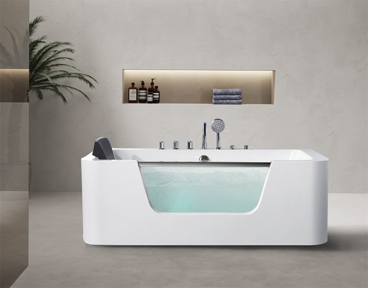 Xlmoebel Whirlpool Luxus Badewanne mit hochwertigem Design und Komfort, Freistehend, (1-tlg., Badewanne), Hergestellt in Europa