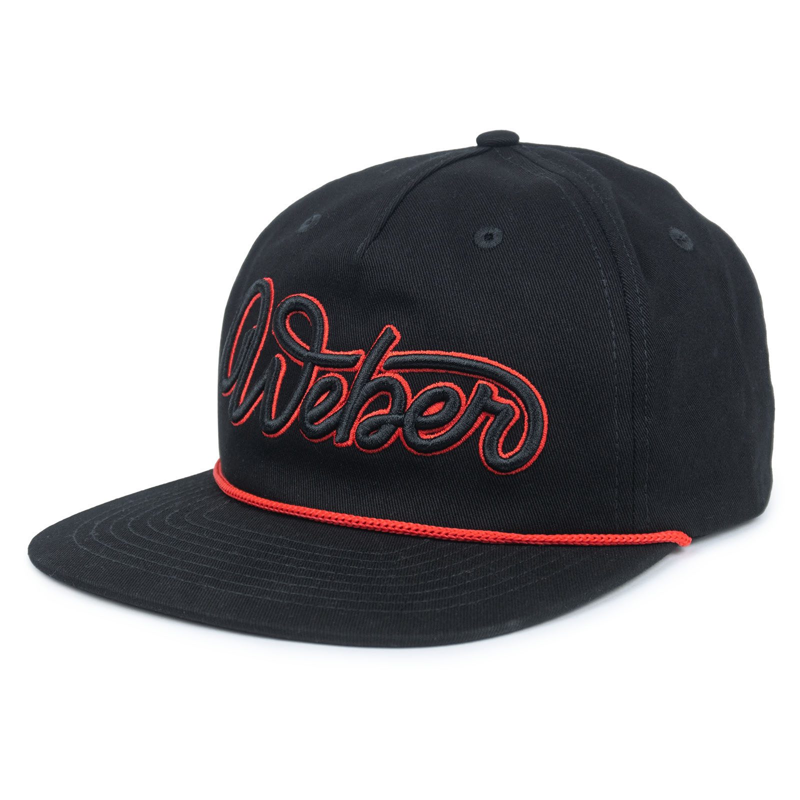 Snapback Cap Weber #Werkeholics Snapback Cap schwarz/rot
