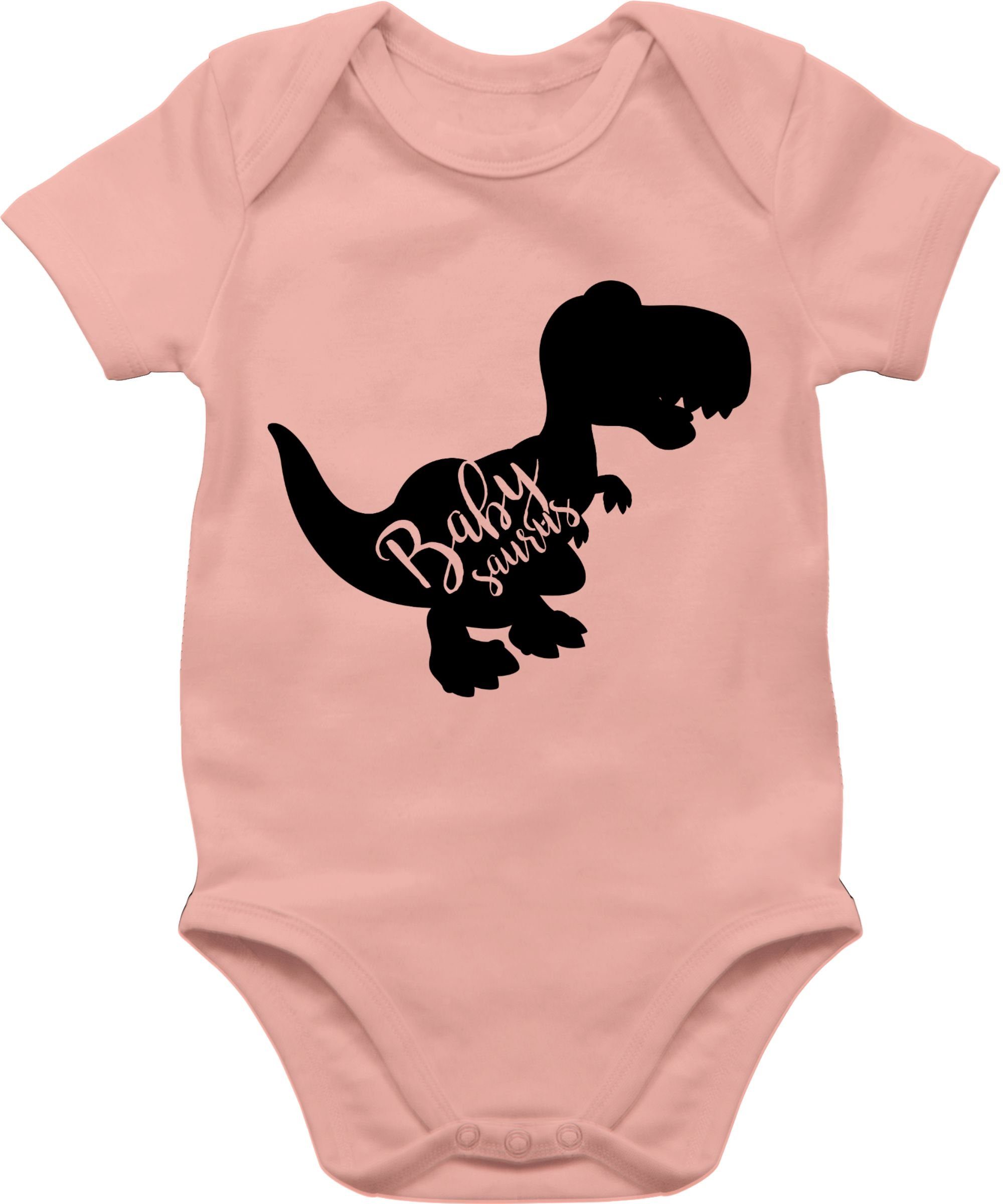 Baby Shirtbody Shirtracer Babysaurus 2 Partner-Look Familie Babyrosa