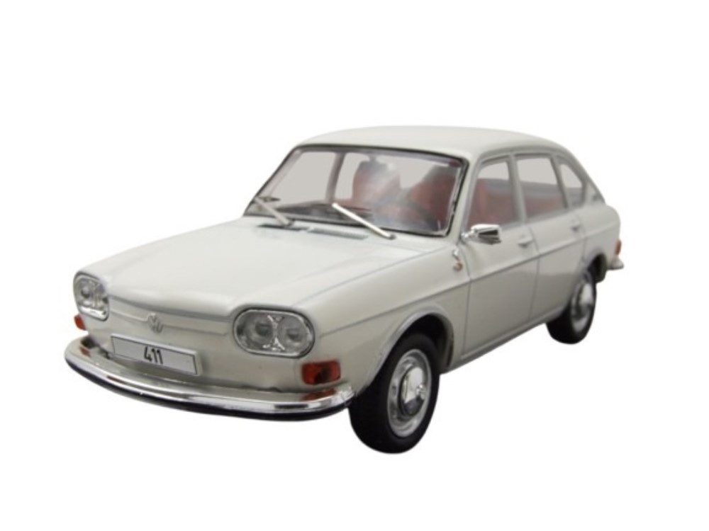 ixo Models Modellauto VW 411 LE 1970 weiß, Maßstab 1:43