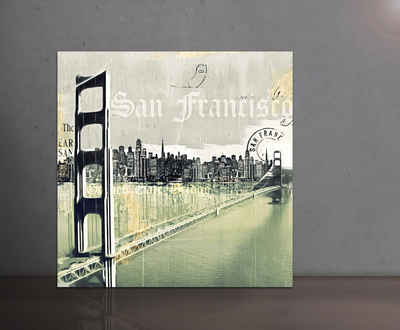 Sinus Art Leinwandbild SAN FRANCISCO I 100x100cm