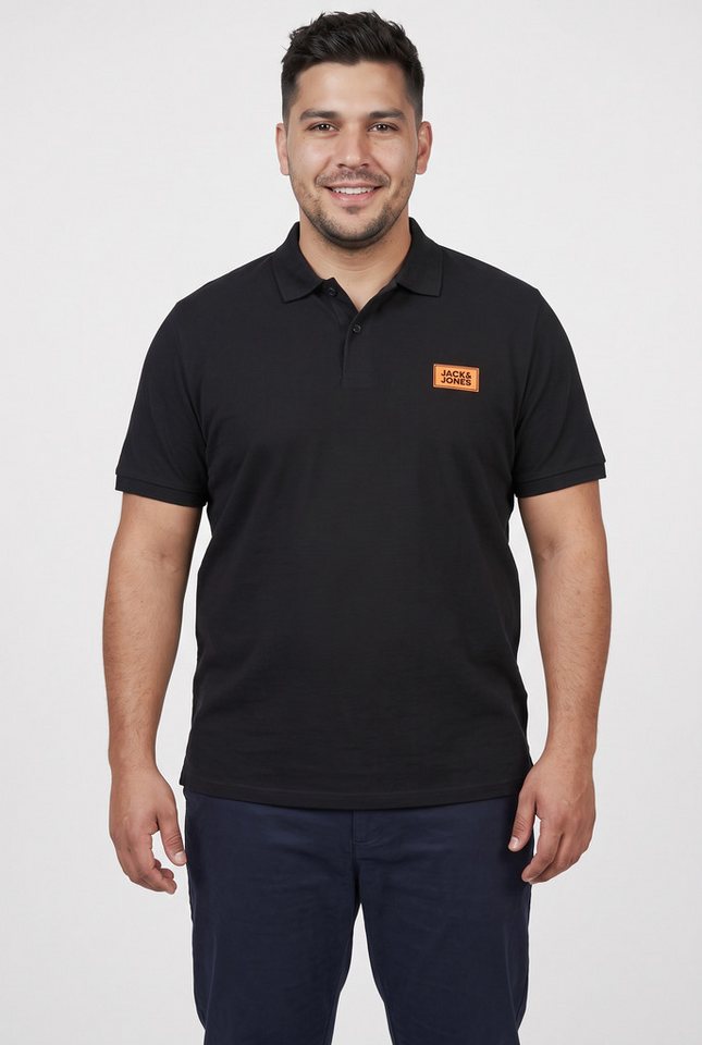 Jack & Jones PlusSize Poloshirt JJRUSH POLO SS PLS Baumwolle, regular fit