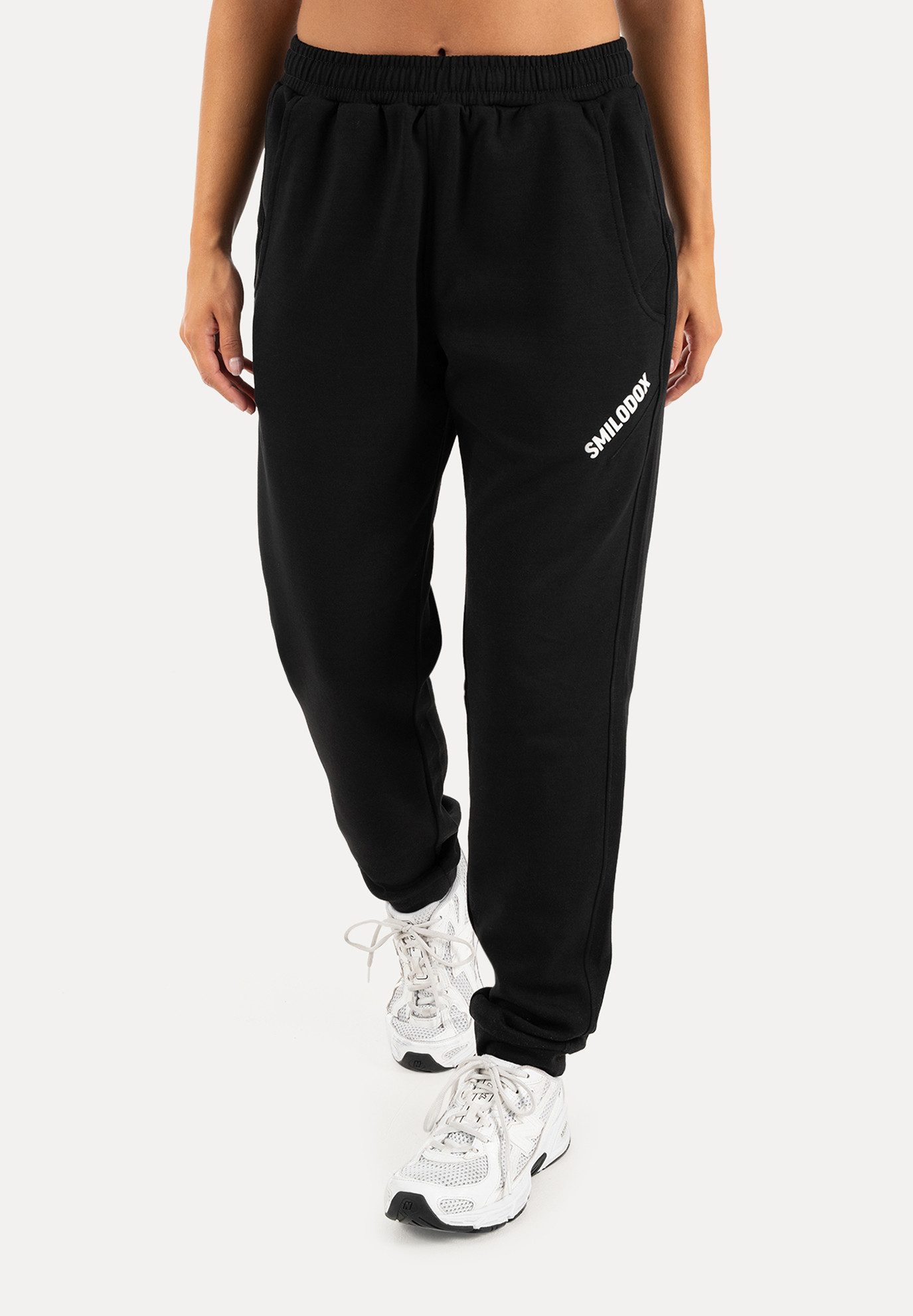 Jogginghose Saria Damen, Sweatpants aus Baumwole, Regular Fit, Gym & Freizeit
