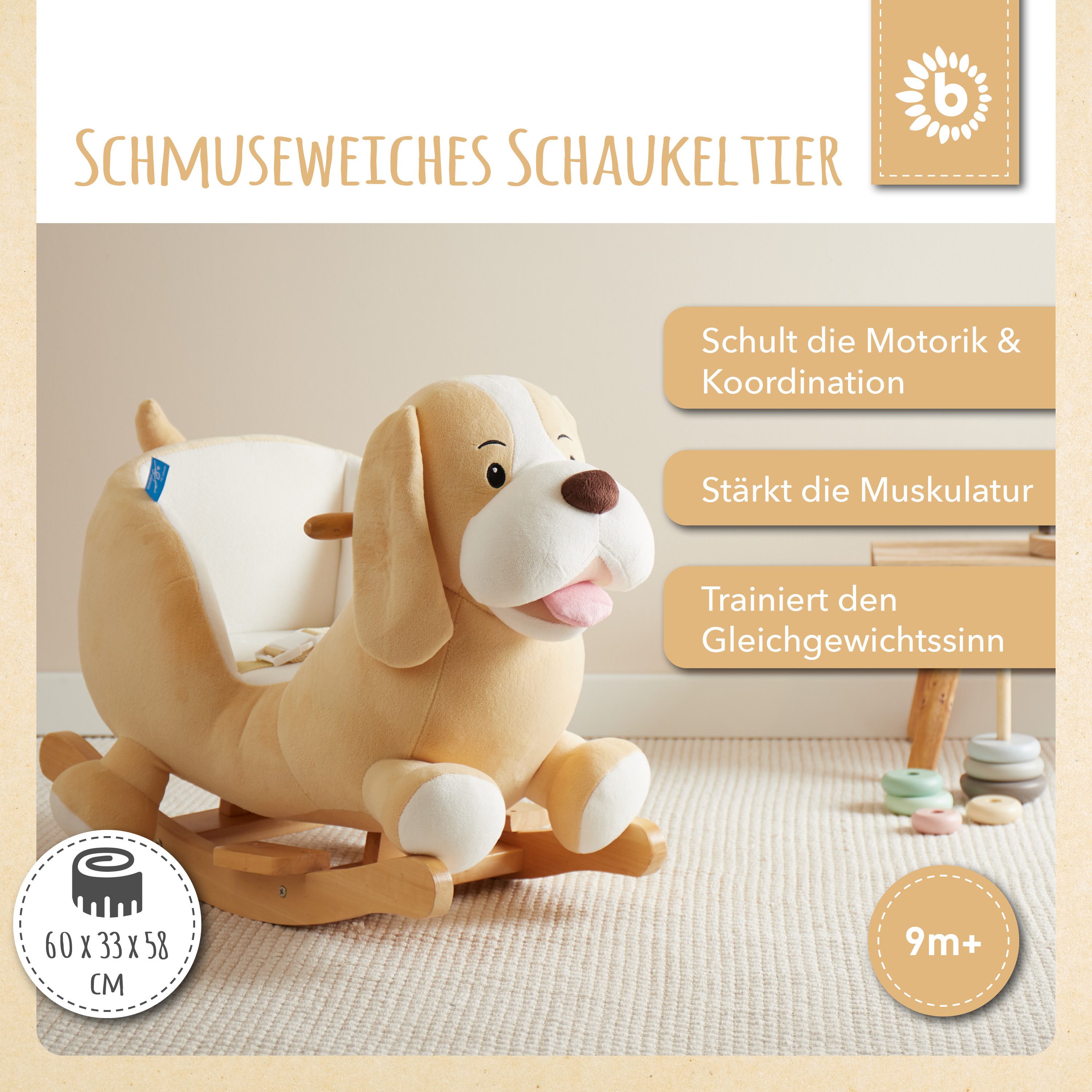 BIECO Schaukeltier Schaukelpferd Hund Sam aus günstig online kaufen