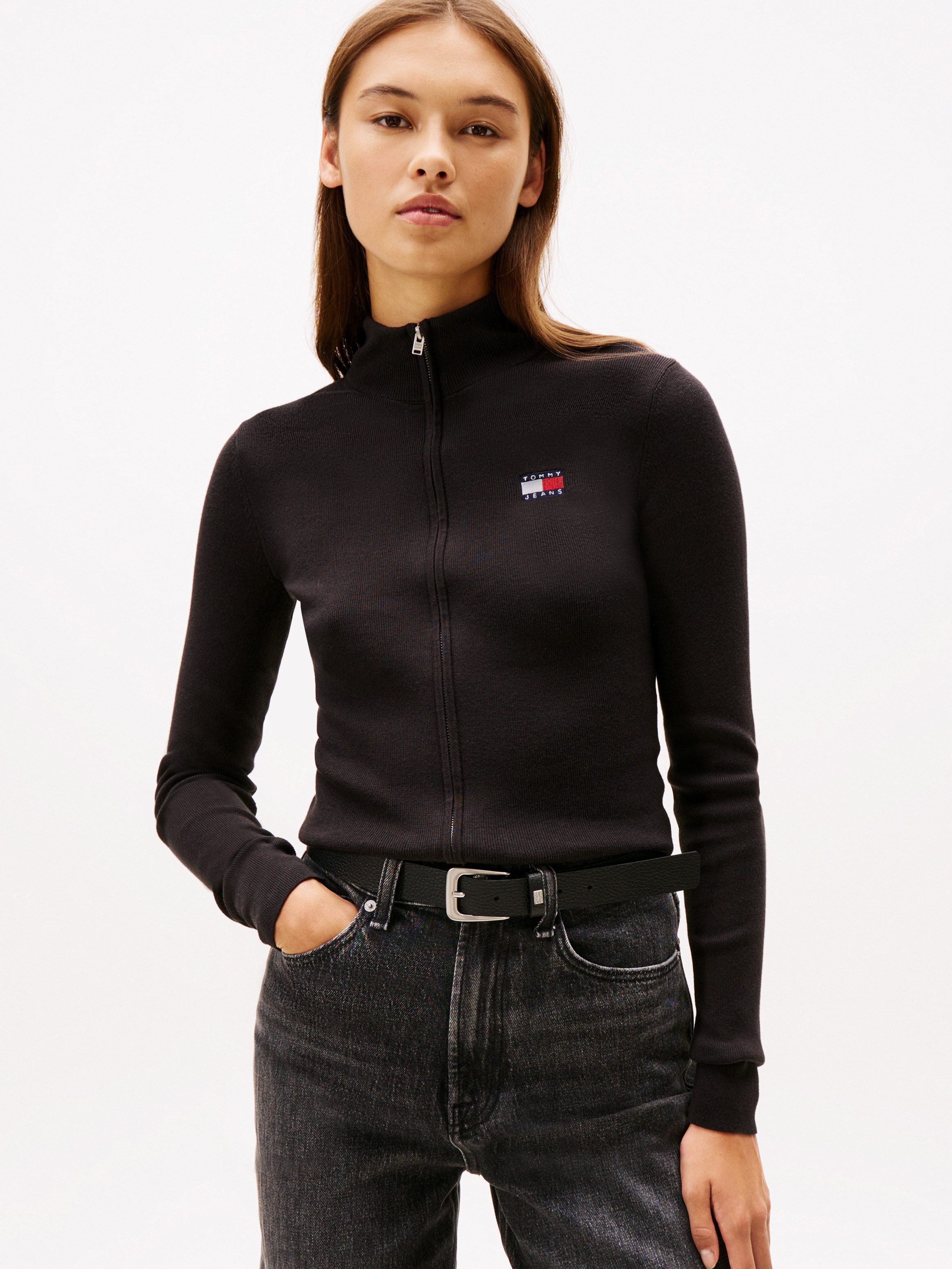 Tommy Jeans Strickjacke TJW ZIP HIGH günstig online kaufen