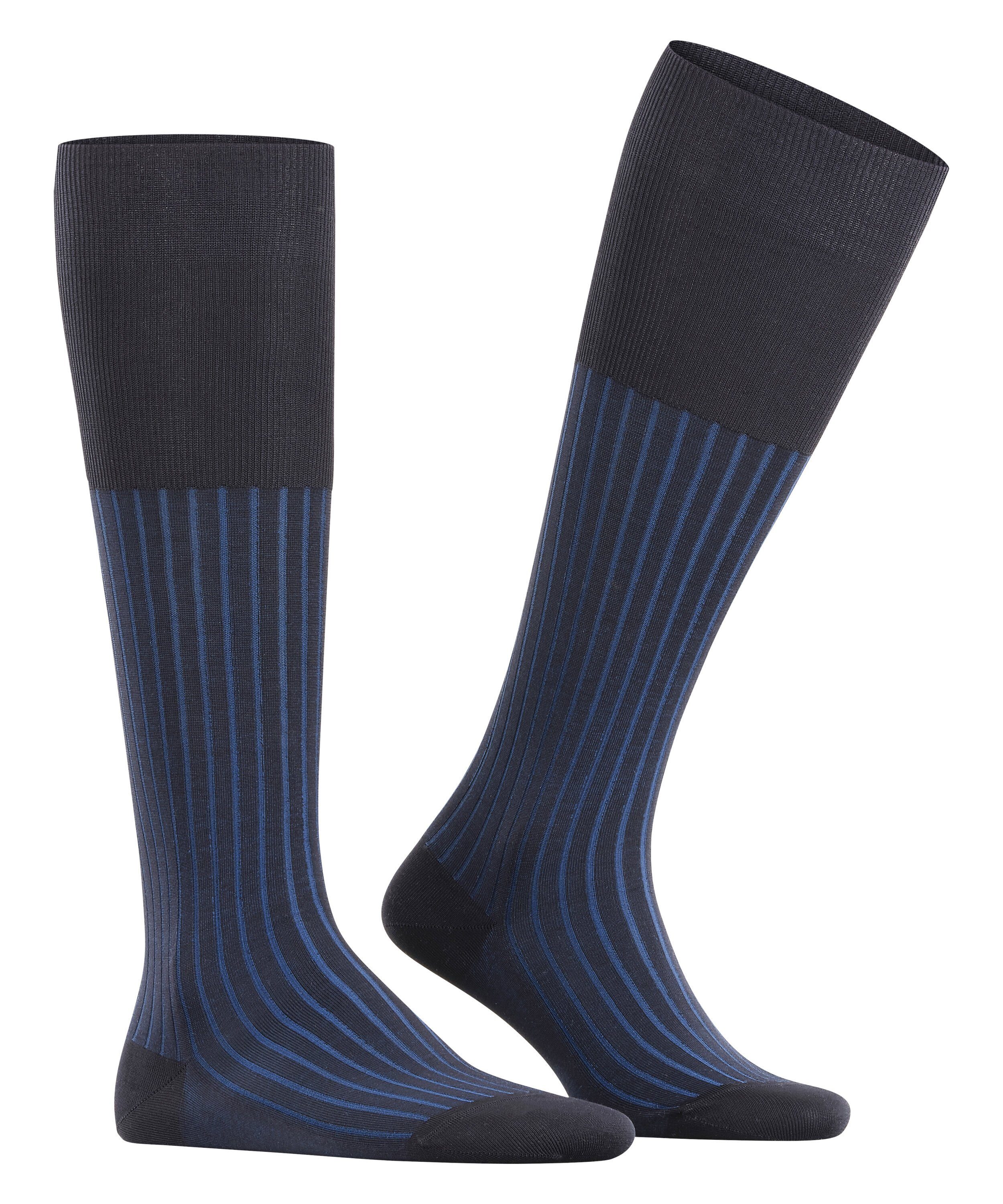 FALKE Kniestrümpfe Shadow Kniestrümpfe mit feiner Rippstruktur (1-Paar) mit feiner Rippstruktur