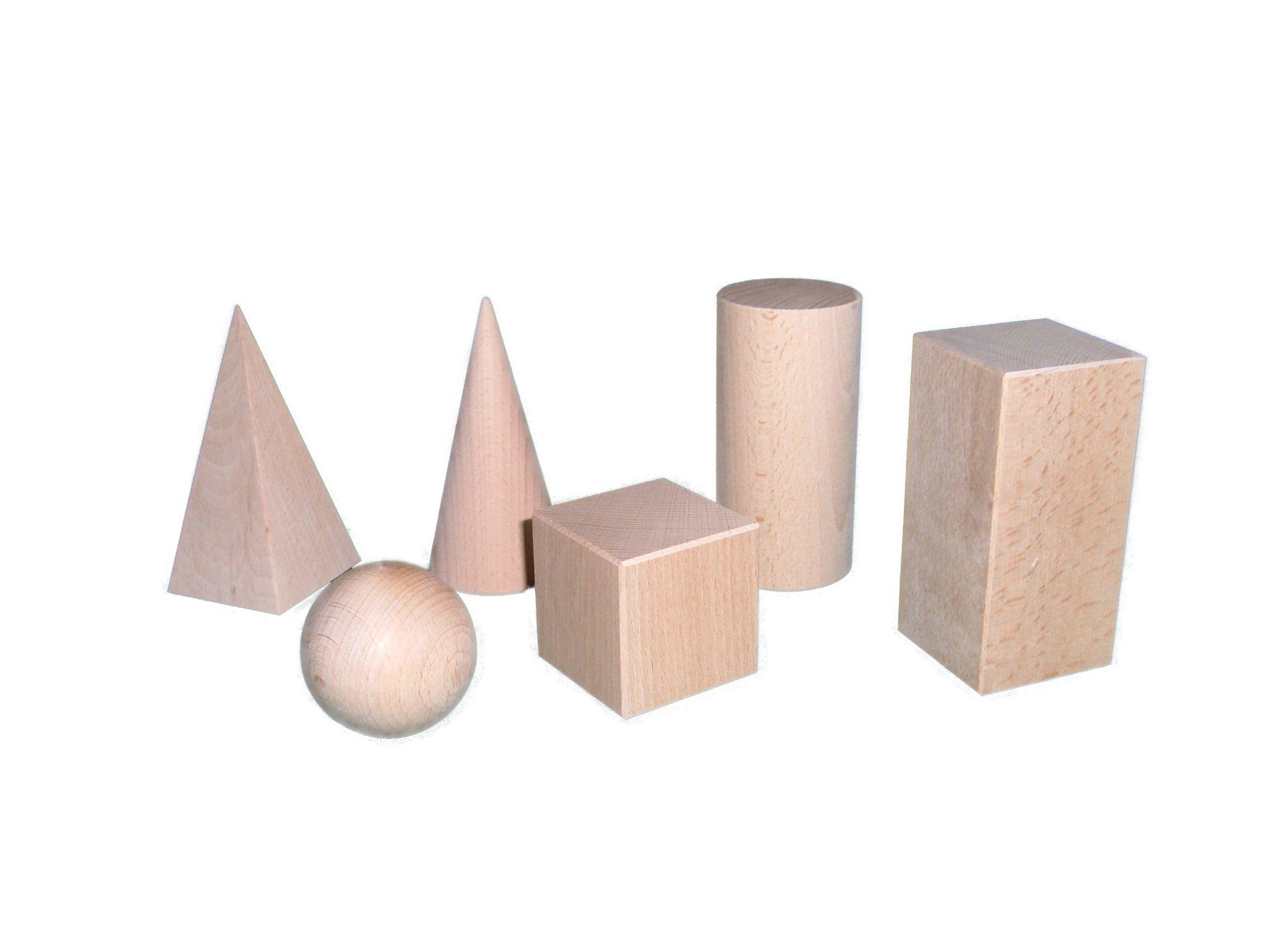 Erzgebirgische Holzspielwaren Ebert GmbH Lernspielzeug Lernspielzeug Raumkörpersatz geometrische Körper BxHxT 5x5x5cm NEU