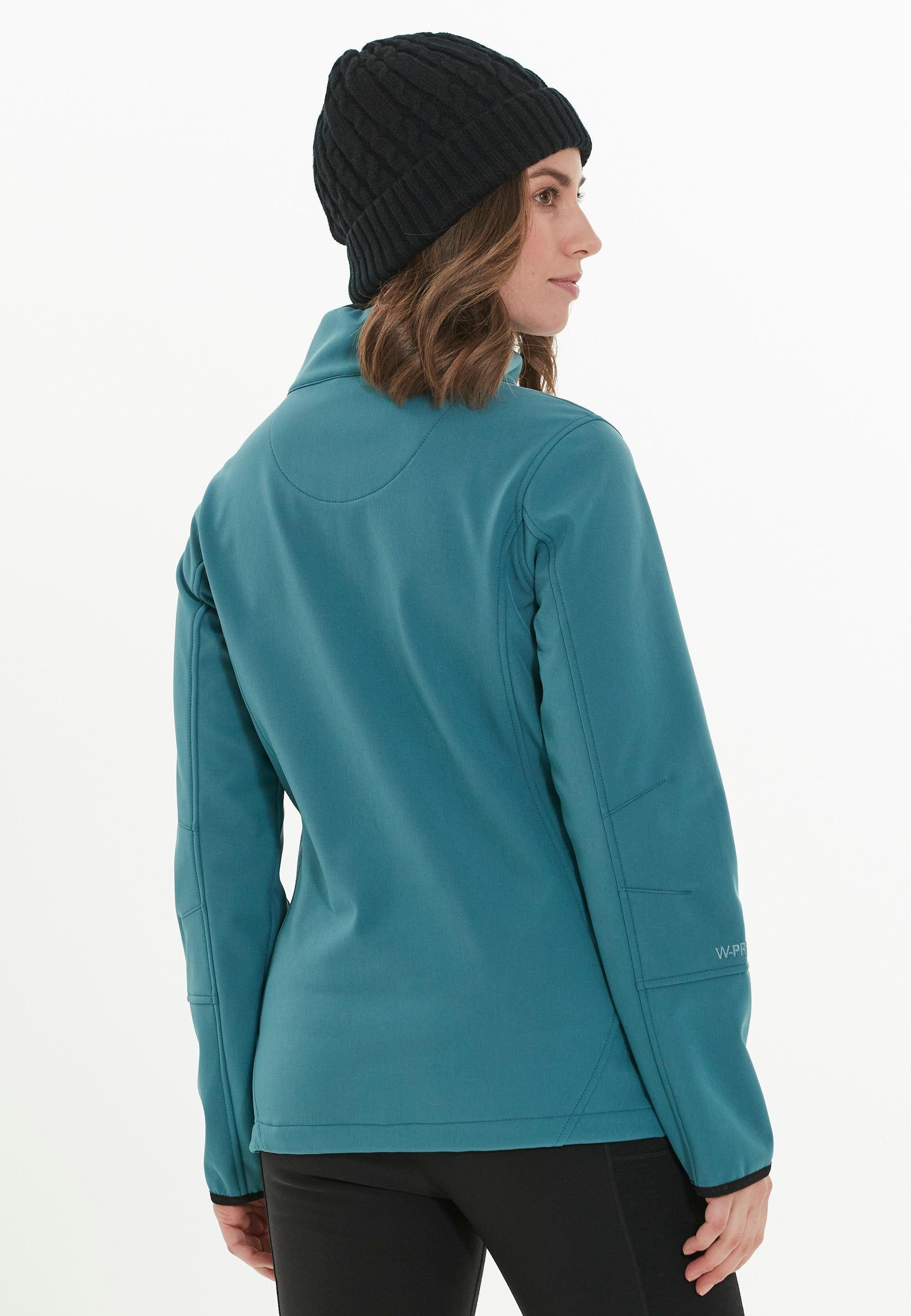 WHISTLER Softshelljacke Covina wasser- grün-grau Funktionsmaterial und mit winddichtem