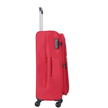 TheTrueC Koffer TheTrueC 4 Wheels Suitcase Set of 3 Brüssel Brüssel dark red, 4 Rollen Rollen