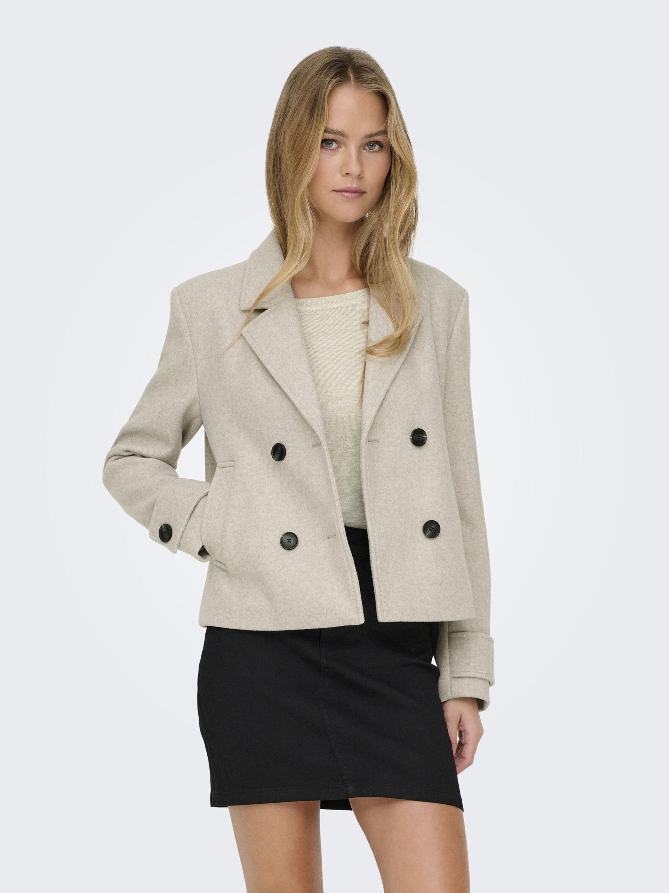 ONLY Kurzmantel ONLFreja (1-tlg) Plain/ohne Details – Bild 3 von 5