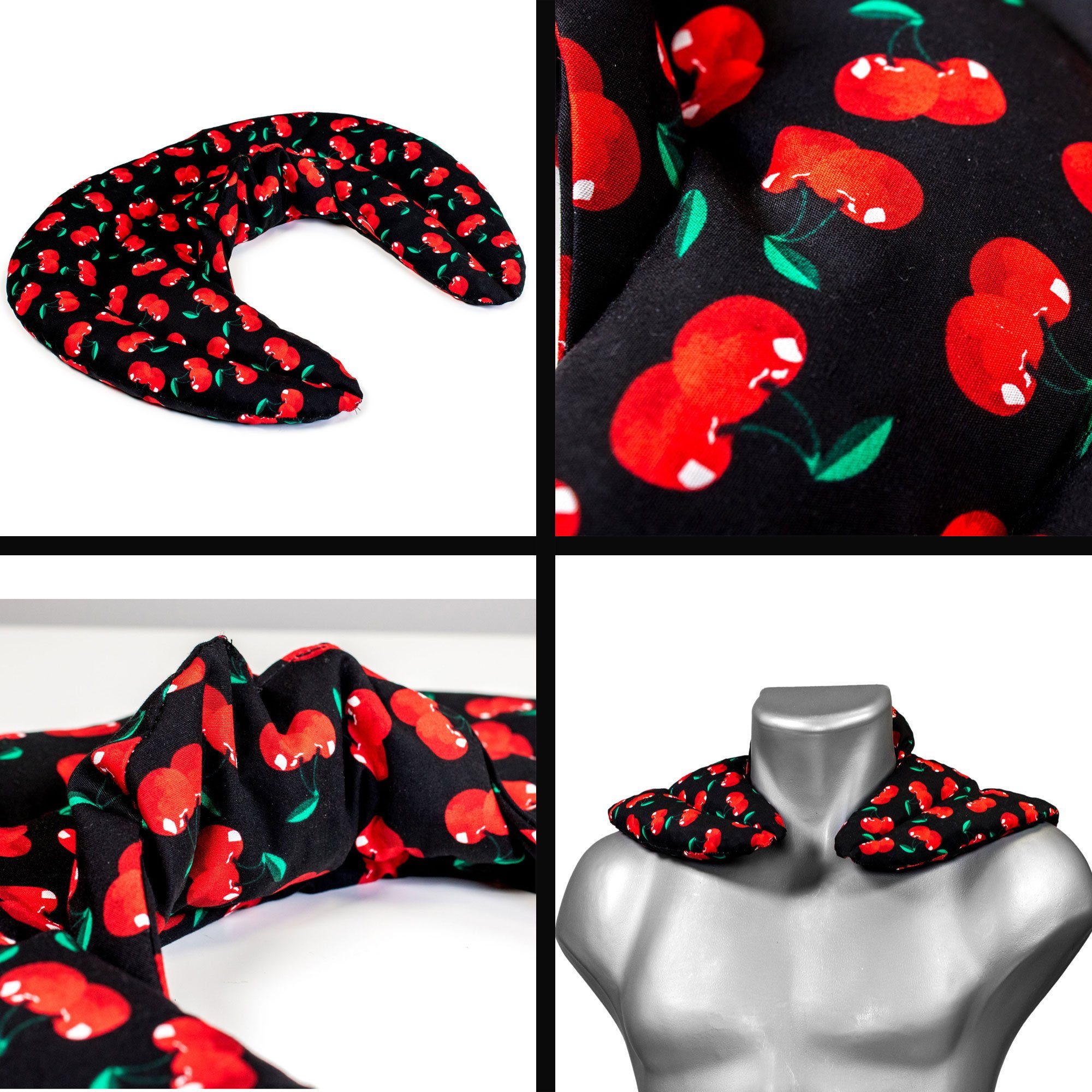 Giraffenland Nackenkissen Nackenhörnchen mit Stehkragen - Traubenkernkissen günstig online kaufen