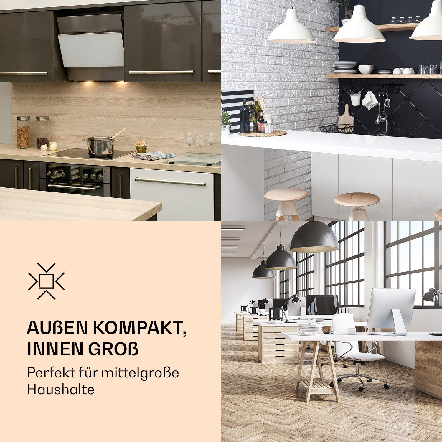 Klarstein Gefrierschrank Laika 60L, 90.5 cm hoch, 48 cm breit, Tiefkühlschrank freistehend Gefriertruhe Gefrierschrank groß Kühltruhe