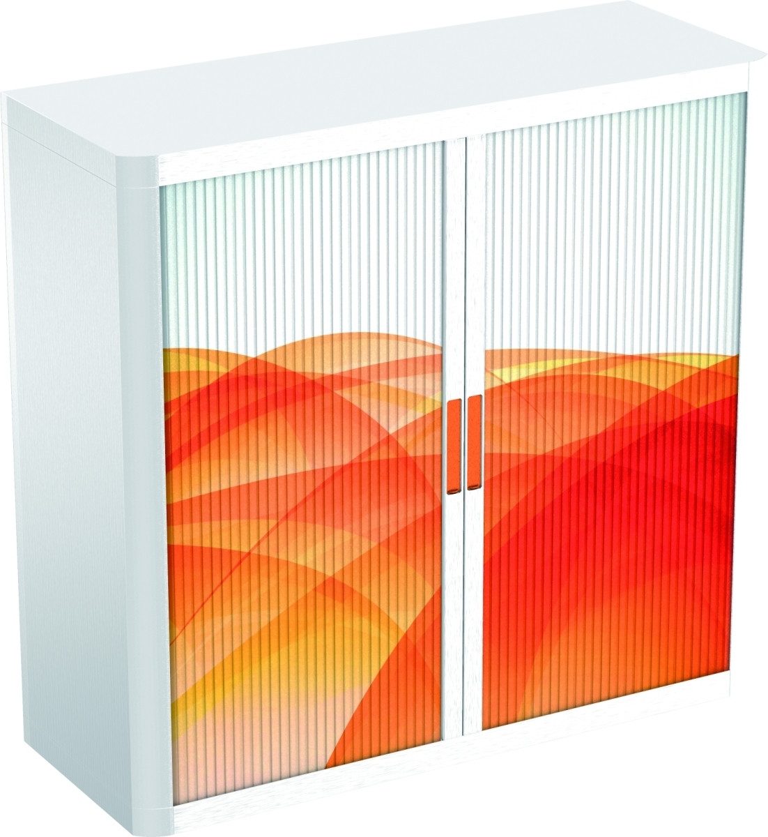 EASYOFFICE Aktenschrank Rollladenschrank easyoffice BxTxH 86x37,5x104cm Motiv Grafic 3