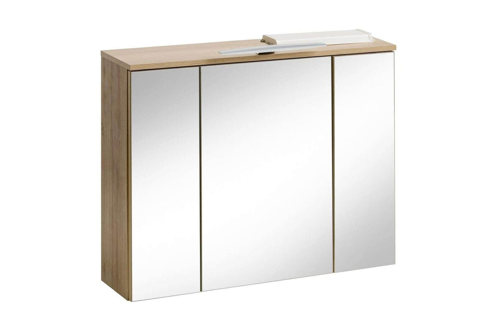 JVmoebel Badezimmerspiegelschrank Spiegelschrank Wandschrank Badezimmerschrank mit Spiegel 80 cm LED Beleuchtung