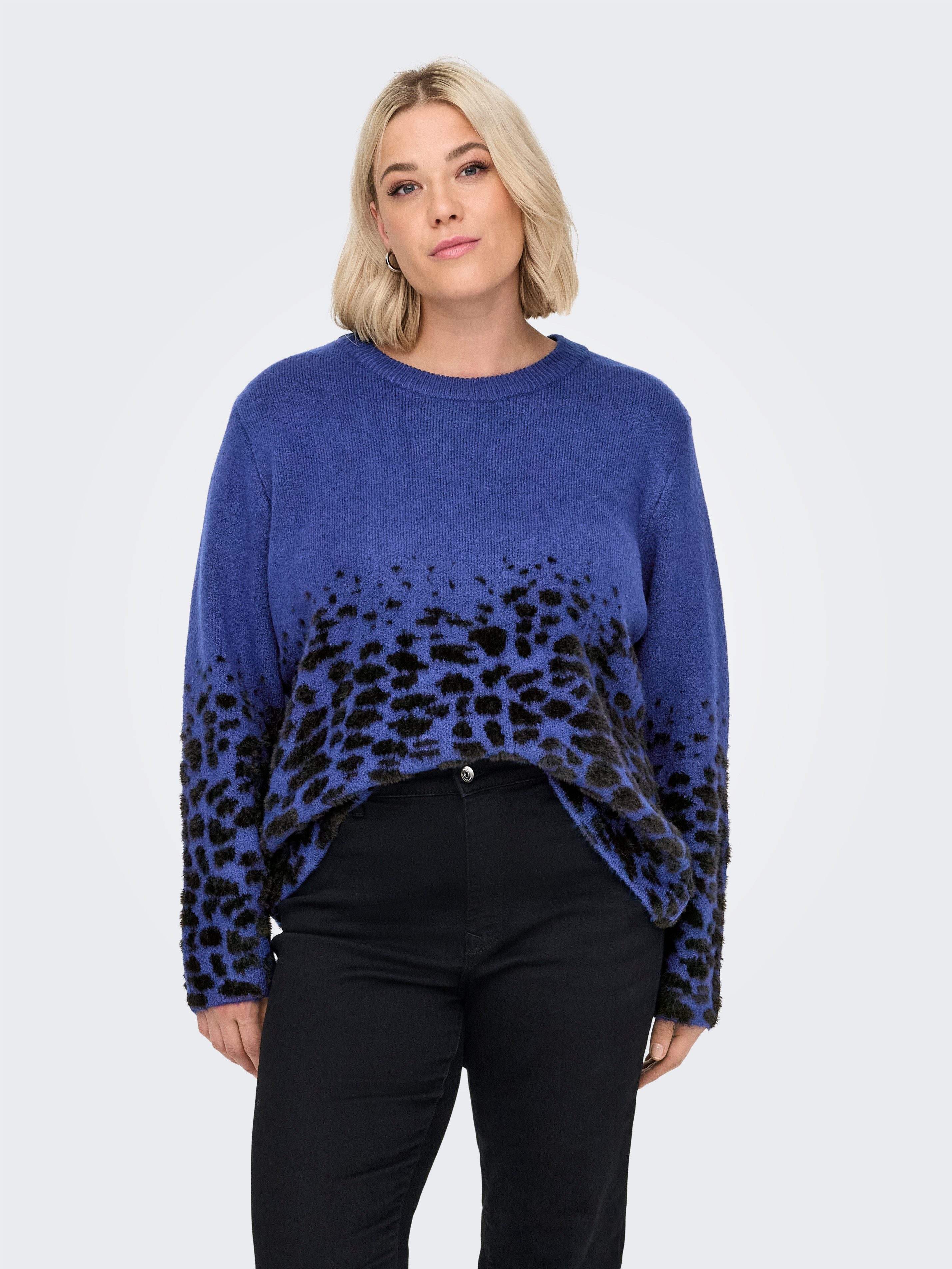 ONLY CARMAKOMA Rundhalspullover CARANNI LS O-NECK günstig online kaufen