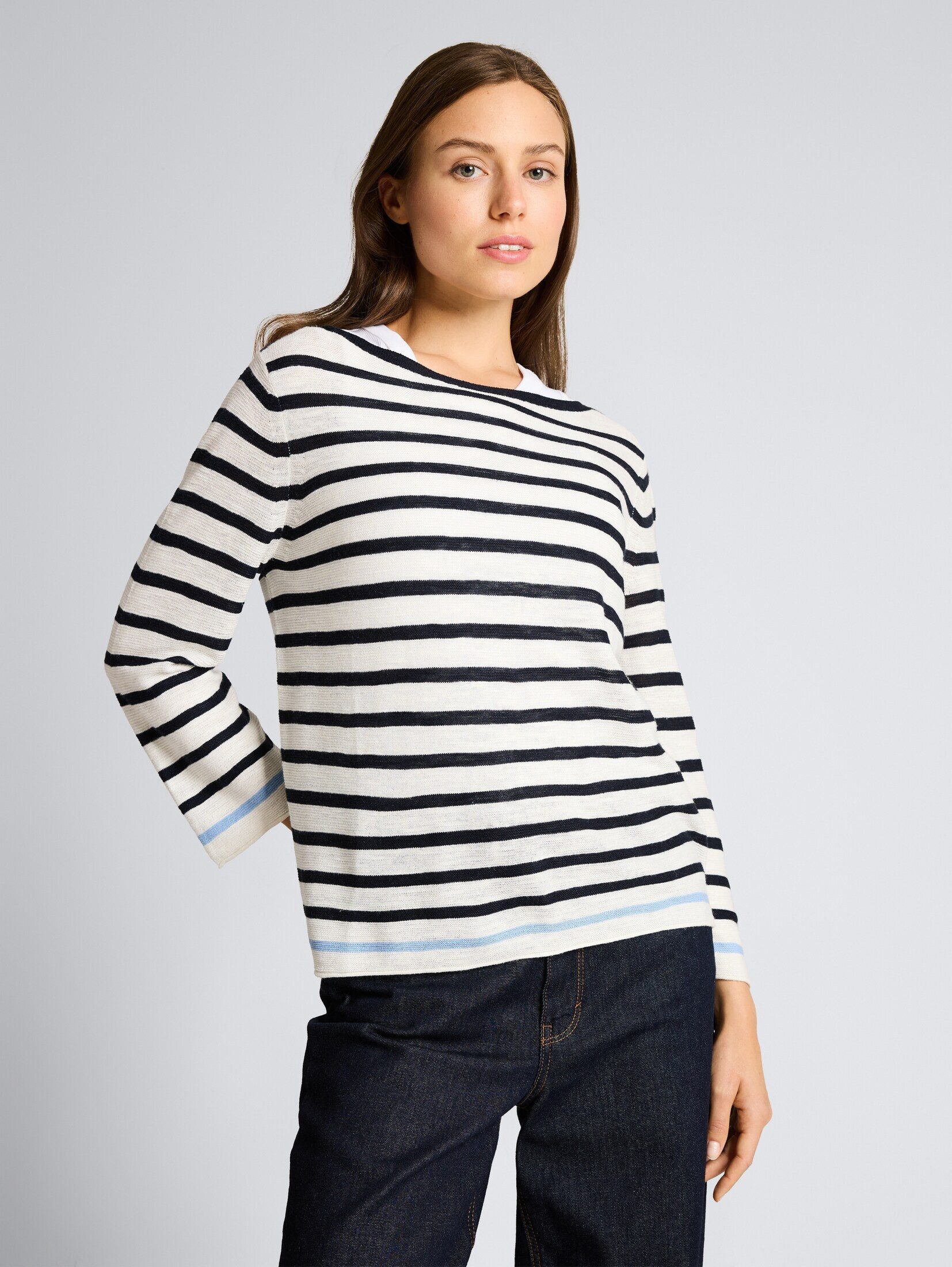 TOM TAILOR Strickpullover Pullover & Strickjacken Strickpullover mit Streifenmuster