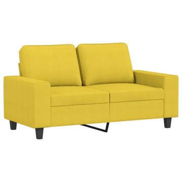 vidaXL Sofa 3-tlg. Sofagarnitur Hellgelb Stoff