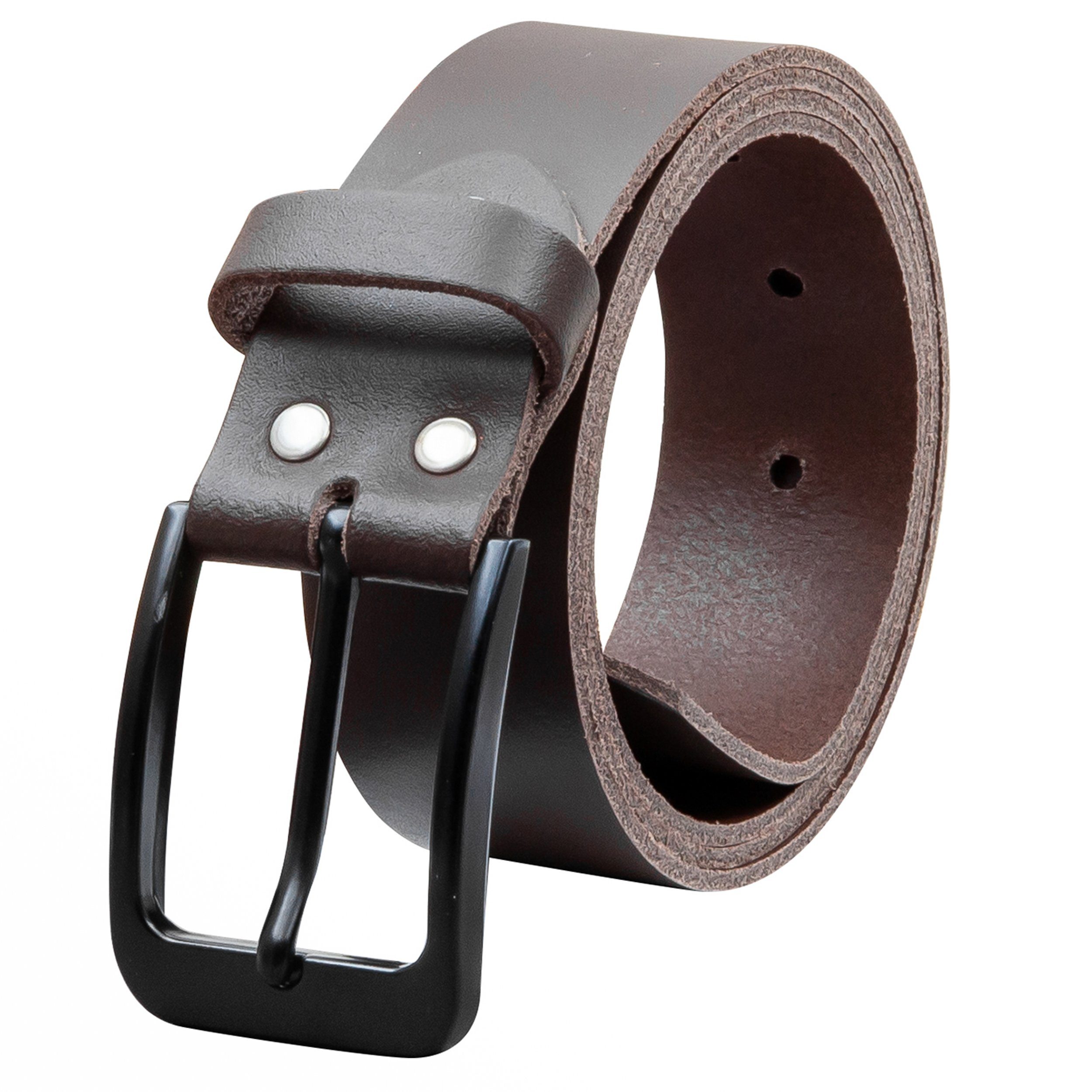 COLOGNEBELT Ledergürtel OM412-SL-Dunkelbraun MADE IN GERMANY, Dunkelbraun K günstig online kaufen