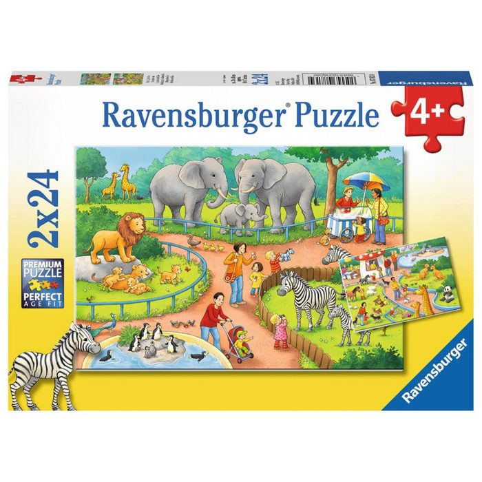 Ravensburger Puzzle Ein Tag Im Zoo 48 Puzzleteile