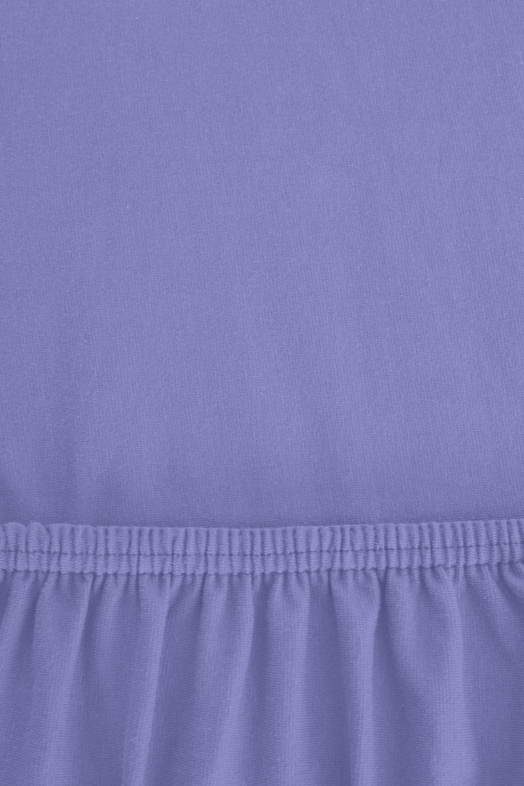 r-up Spannbettlaken Passt 90x200 bis 200x220cm erhältlich! 130 g/m², Baumwolle, Gummizug: fest eingenähtes dauerelastisches Rundumgummi, (1 Stück), (90x200-100x200, 15-35cm Matratzenhöhe, lila)
