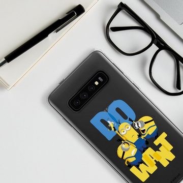 DeinDesign Handyhülle Minions Banane Film Minions Do Want, Samsung Galaxy S10 Silikon Hülle Bumper Case Handy Schutzhülle