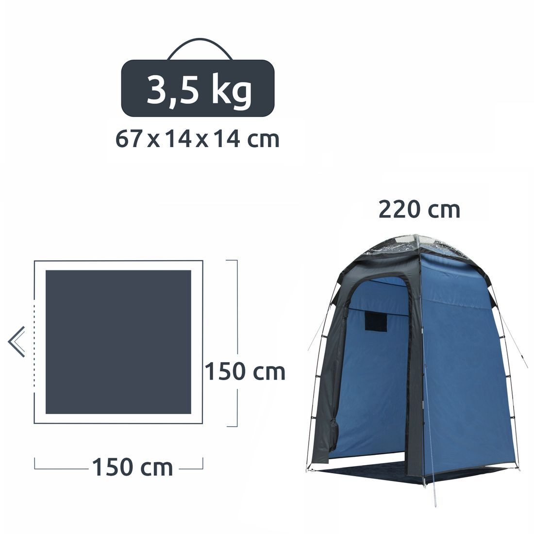 yourGEAR Gerätezelt yourGEAR Aquila - Duschzelt günstig online kaufen