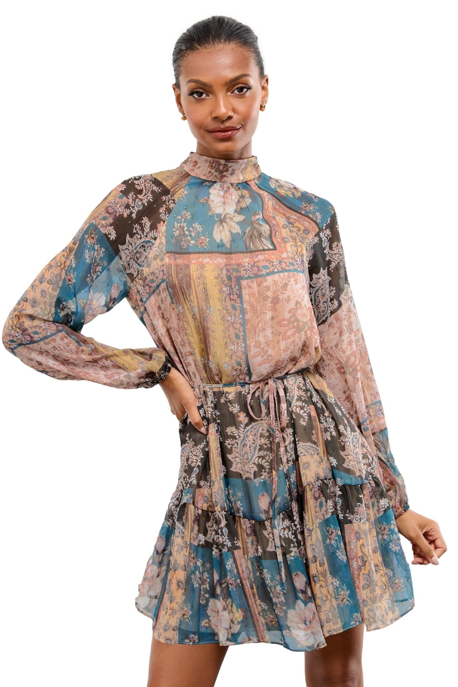 LIPSY Minikleid Lipsy Hochgeschlossenes Langarm-Minikleid, Regular (1-tlg) günstig online kaufen