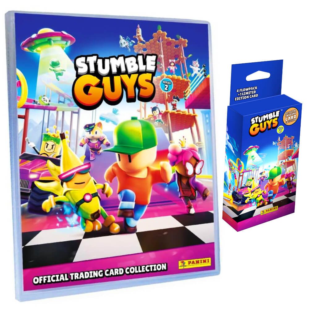 Panini Sammelkarte Stumble Guys Karten Serie 2 - Sammelkarten Trading Cards, - 1 Mappe + 1 Blister