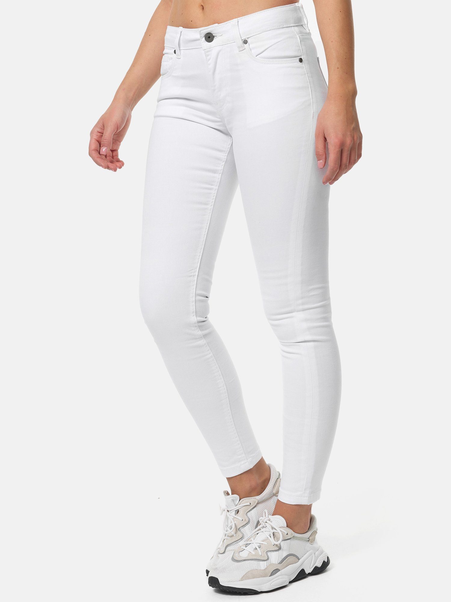 Tazzio Skinny-fit-Jeans F114 Damen Flared Jeanshose