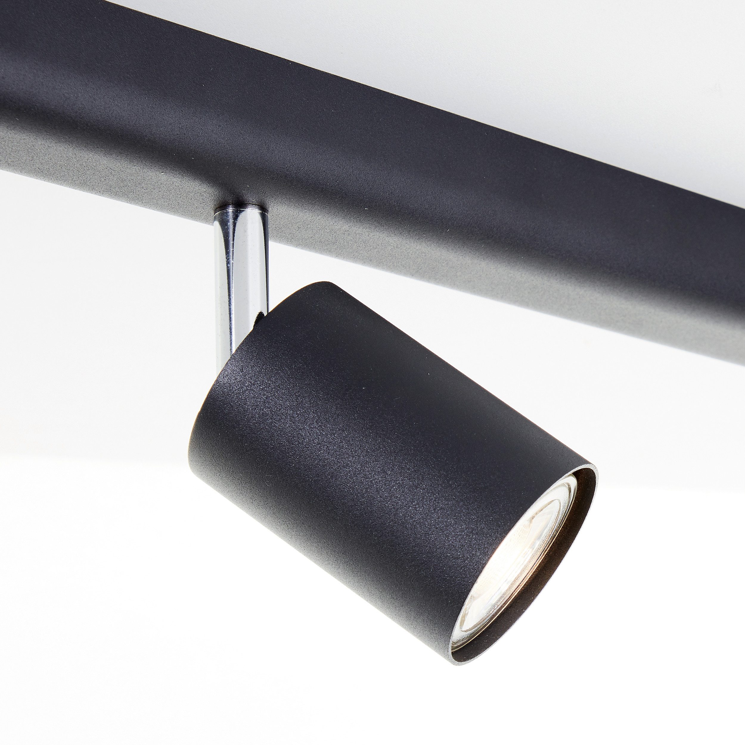 Brilliant Deckenstrahler Different, ohne Leuchtmittel, Spotbalken, 119 cm, 6x GU10, schwenkbar, Metall, schwarz