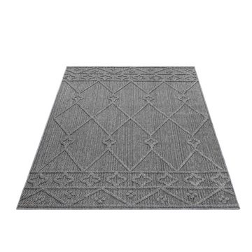 Teppich Berber Design, Teppium, Rechteckig, Höhe: 8 mm, In& Outdoor Teppich Grau Berber Design für Küchen Balkon Terrasse