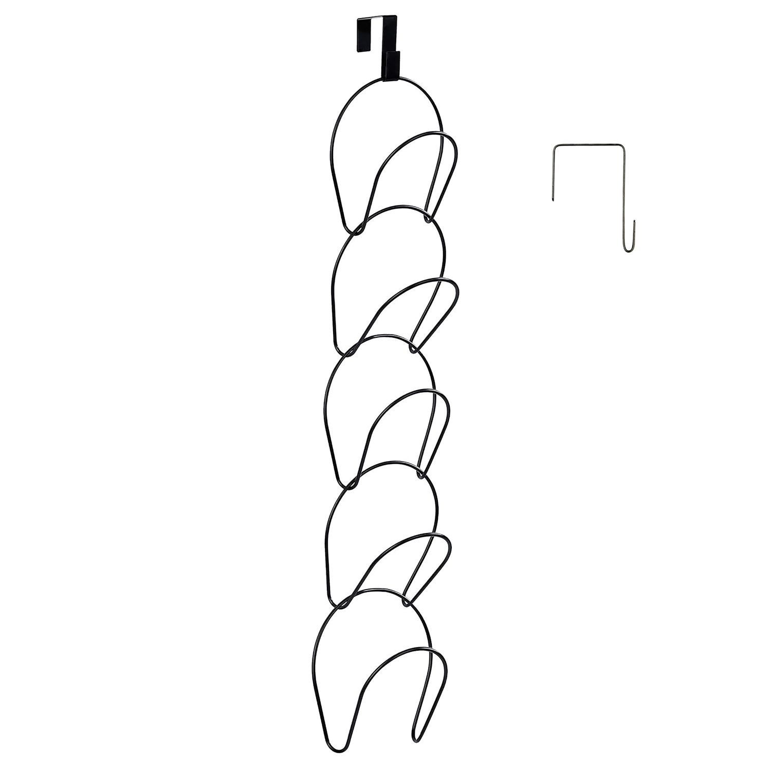 Intirilife Hängeaufbewahrung (1 St), Hut Kleider Ständer Cap Halter 5 Ringe zum Aufhängen 16.9x14.5x78cm