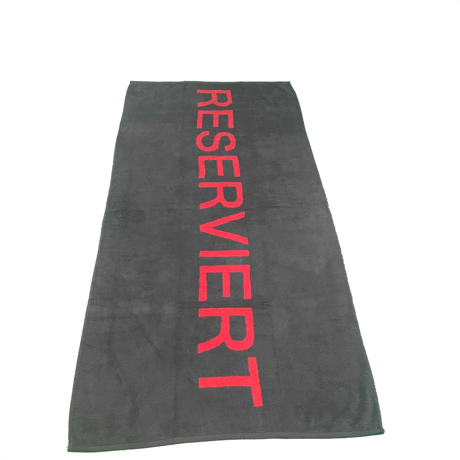 Handtuch RESERVIERT anthrazit kaminrot 80x160 cm