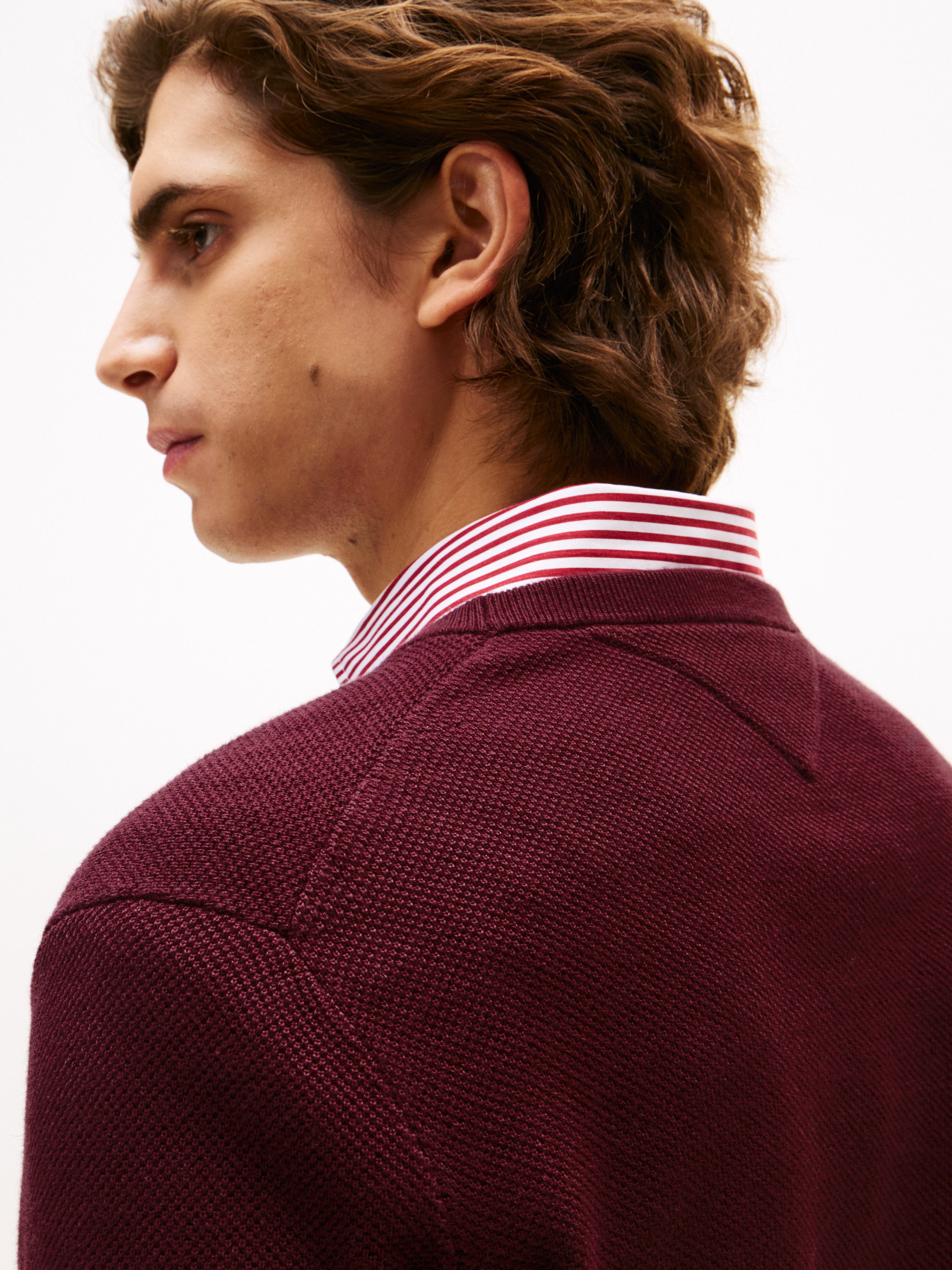 Tommy Hilfiger Rundhalspullover ESSENTIAL STRUCTURE CREW NECK mit Struktur günstig online kaufen