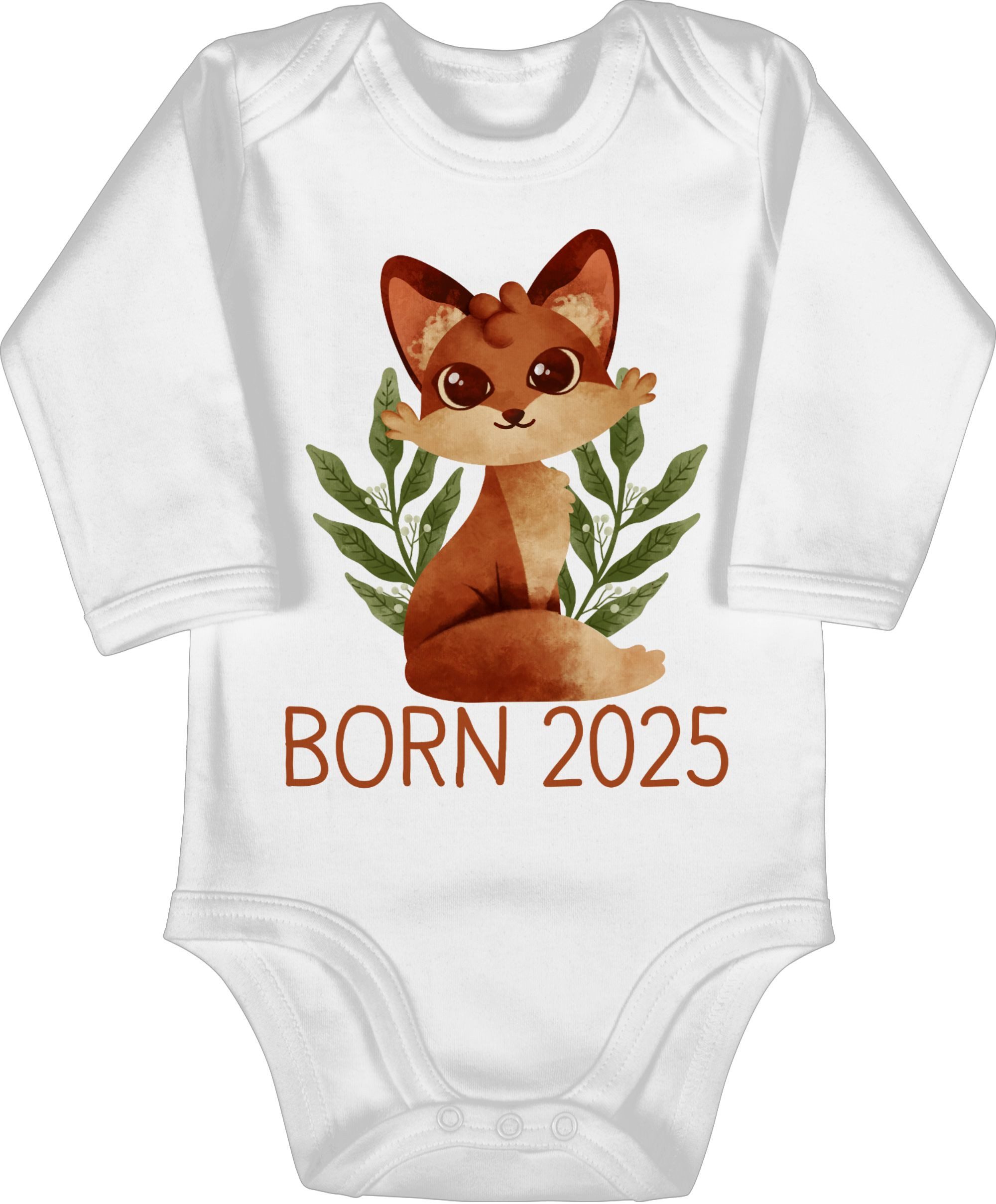 Shirtbody Fuchs Born 2025 Geschenk Geburt