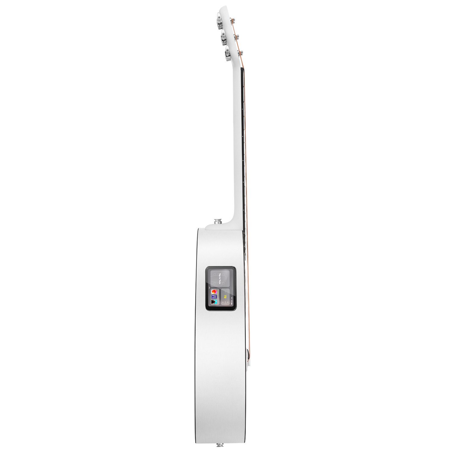 Lava Music Westerngitarre Lava Music Gitarre ME Play 36 Zoll Frost White, Westerngitarre, 6.35 Klinke, USB-C, Elektronische Akustik-Gitarre mit Effekten