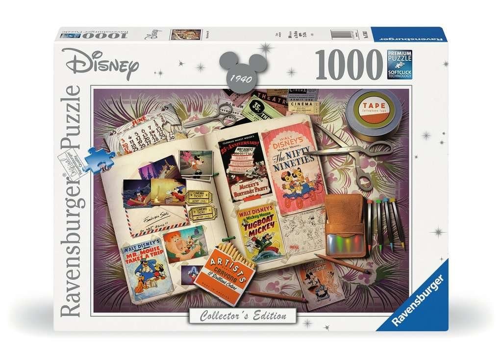 Ravensburger Puzzle 1940 Mickey Anniversary 1000 Teile Puzzle, 1000 Puzzleteile, Made in Europe