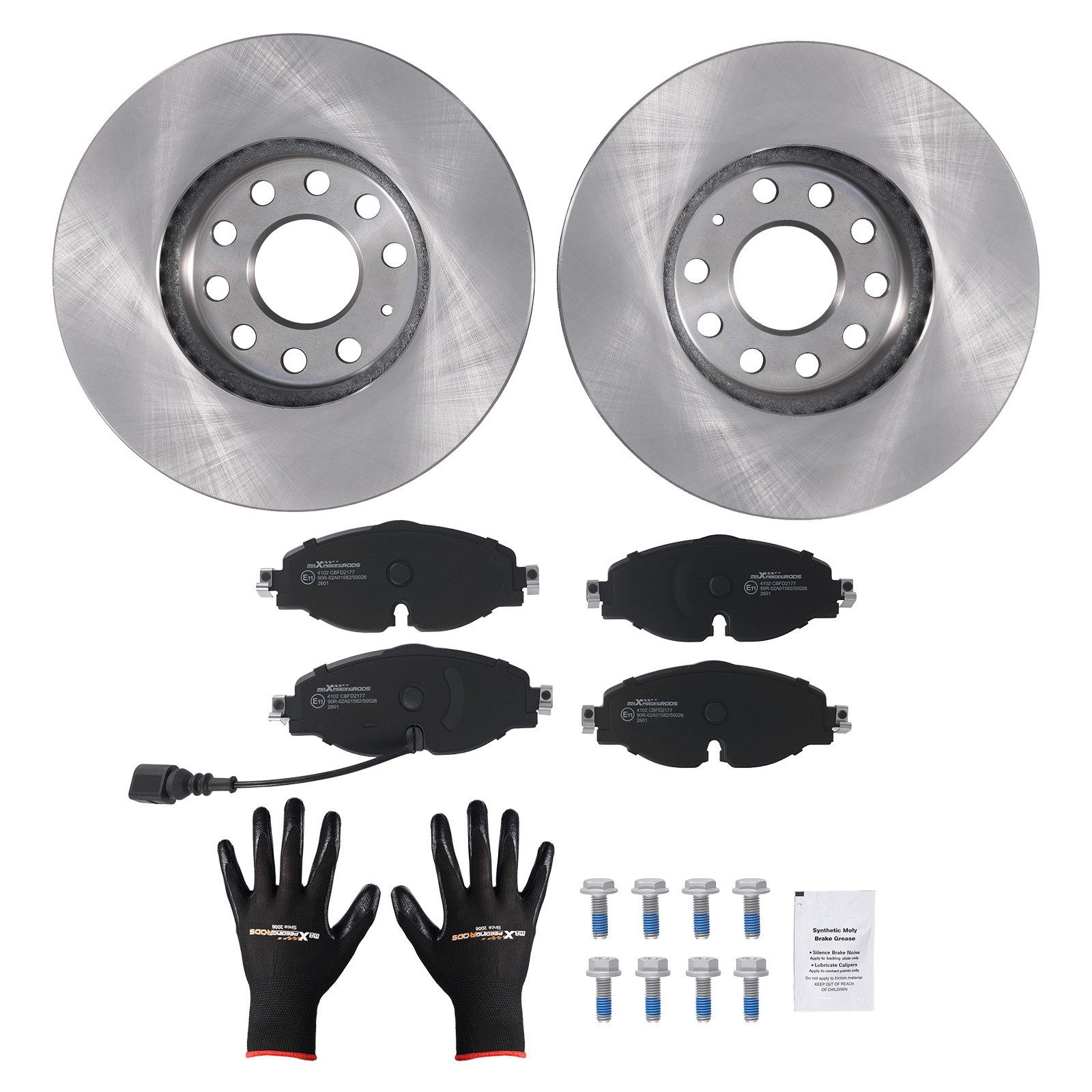 maXpeedingrods Bremsbelag, Bremsscheiben Bremsbeläge Vorne For Audi A3 8V1 8VK 8V7 8VE 8VM 8VS